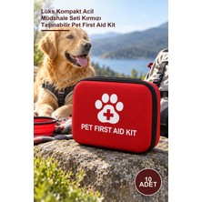 Yenilig 10 Adet Evcil Hayvan Ilk Yardım ve Ihtiyaç Çantası – Lüks Kompakt Acil Müdahale Seti Kırmızı Taşınabilir Pet First Aid Kit