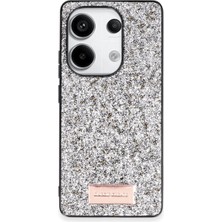 TeknoKapsül Onegif Xiaomi Redmi Note 13 Pro 4g Bright Simli Kapak - Gümüş