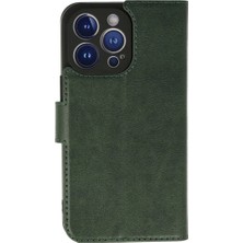 TeknoKapsül Apple iPhone 13 Pro Max Kılıf Trend S Plus Kapaklı Kılıf - Yeşil
