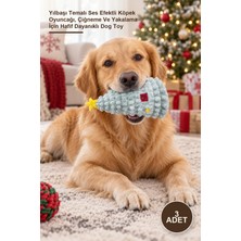 Yenilig 3 Adet Sesli Çam Ağacı Oyuncağı – Yılbaşı Temalı Ses Efektli Köpek Oyuncağı, Çiğneme ve Yakalama Için Hafif Dayanıklı Dog Toy