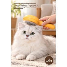 Yenilig 5 Adet Evcil Hayvan Tarağı – Otomatik Temizlenen Hamburger Tasarımlı Tüy Bakım Fırçası, Kedi ve Köpek Grooming Brush Pet Brush