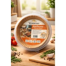 Airfryer Pişirme Kağıdı,fritöz Yağlı Kağıdı Tek Kullanımlık Fırın,fritöz Pişirme Kağıdı 50'li 16X16CM