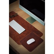 Hakiki Deri Masa Mat Deri Oyuncu Mouse Pad | Yazı Masası Altlığı Sümen 35X70 cm