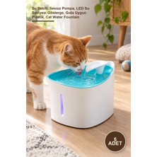 Yenilig 5 Adet Otomatik Kedi Su Pınarı – Su Sebili, Sessiz Pompa, LED Su Seviyesi Gösterge, Gıda Uygun Plastik, Cat Water Fountain