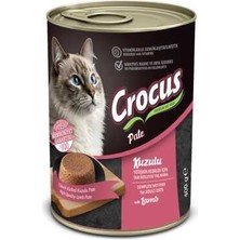 Crocus Yetişkin Kedi Kuzulu Pate Yaş Mama 400 gr