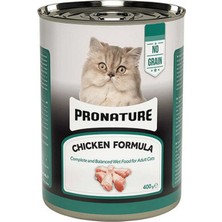 Pronature Tahılsız Yetişkin Yaş Kedi Maması (Adult) Ezme Tavuk Etli 400GR