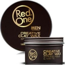 Redone Creative Clay Güçlü Mat Killi Wax 100 ml Tüm Saçlar İçin Belirginleştirici Etkili Saç Bakım