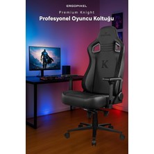 Knight Premium Oyuncu Koltuğu, 4d Kolçak, Frog Mekanizma, Siyah