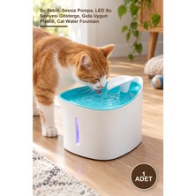 Yenilig 1 Adet Otomatik Kedi Su Pınarı – Su Sebili, Sessiz Pompa, LED Su Seviyesi Gösterge, Gıda Uygun Plastik, Cat Water Fountain