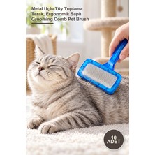 Yenilig 10 Adet Kedi Köpek Tarağı – Metal Uçlu Tüy Toplama Tarak, Ergonomik Saplı Grooming Comb Pet Brush