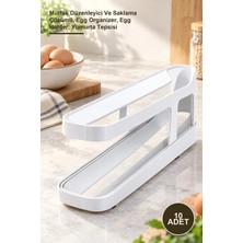 Yenilig 10 Adet Yumurta Organizeri – Mutfak Düzenleyici ve Saklama Çözümü, Egg Organizer, Egg Holder, Yumurta Tepsisi