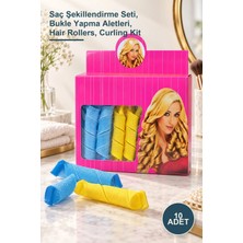 Yenilig 10 Adet Bugidi Seti – Saç Şekillendirme Seti, Bukle Yapma Aletleri, Hair Rollers, Curling Kit