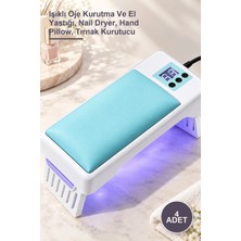 Yenilig 4 Adet Uv LED Oje Kurutucu – Işıklı Oje Kurutma ve El Yastığı, Nail Dryer, Hand Pillow, Tırnak Kurutucu