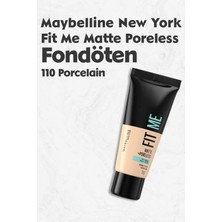 Maybelline New York Maybelline Fit Me Matte Poreless Fondöten 110 Porcelain