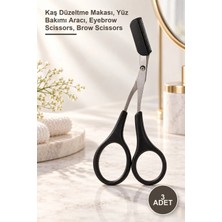 Yenilig 3 Adet Kaş Makası – Kaş Düzeltme Makası, Yüz Bakımı Aracı, Eyebrow Scissors, Brow Scissors