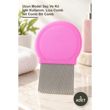 Yenilig 3 Adet Bit Tarağı – Uzun Model Saç ve Kıl Için Kullanım, Lice Comb Nit Comb Bit Comb