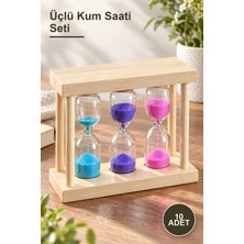 Yenilig 10 Adet Üçlü Kum Saati Seti