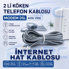 EYE PC Eyepc 15 MT 15 METRE Telefon Modem Vdsl Adsl Ara Kablosu Köken