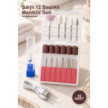 Yenilig 10 Adet Şarjlı 12 Başlıklı Manikür Seti