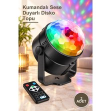 Yenilig 2 Adet Kumandalı Sese Duyarlı Disko Topu
