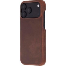 PLM iPhone 18 Pro Max Uyumlu Hakiki Deri Mag-Safe Kılıf , Köşe Koruma Darbe Emici, Premium Telefon Kılıfı