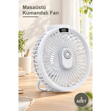 Yenilig 2 Adet Masaüstü Kumandalı Fan