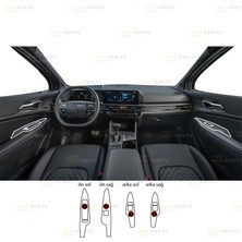 OROEL OTOMOTİV Kia Sportage Cool,live,vision Uyumlu Ön ve Arka Kapı Kolları Tpu Koruyucu 4lü Set 2026-2027