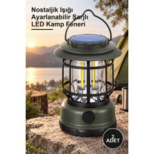 Yenilig 2 Adet Nostaljik Işığı Ayarlanabilir Şarjlı LED Kamp Feneri