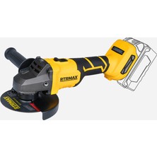 Kömürsüz Akülü Avuç Taşlama 20V 115MM 8.500RPM 2x4.0 Ah Akü Rtrmax S-Lıon