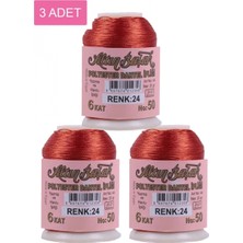 Pileli Store 3 Adet Altınbaşak Oya ve Dantel Ipi 20 gr - Royaleks - No: 024