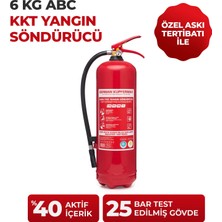 German Kupfermax 6 kg Abc Kkt Yangın Tüpü, Tse 862 En 3-7, Ce ve Iso 9001:2000 Belgelerine Sahip Tek Resmi Belgeli Araç, Ev ve Işyeri Yangın Söndürme Tüpü “4 Yıl Skt’ye Sahip”