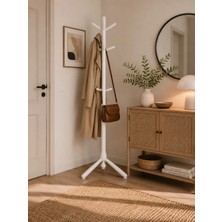 Klass Dekor Ceviz/ Meşe/ Beyaz/ Siyah Masif Ahşap Giriş- Hol- Koridor- Banyo- Salon- Ofis Urban Askılık Yükseklik 173 cm