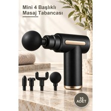 Yenilig 10 Adet Mini 4 Başlıklı Masaj Tabancası