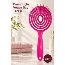Yenilig 2 Adet Demir Uçlu Vegan Saç Tarağı