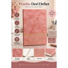 Yenilig Premium Deri Not Defteri – 21 x 15 Cm, 96 Yaprak 192 Sayfa, Şık Desenli Kapak, Günlük ve Ofis Defteri