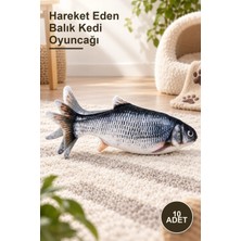 Yenilig 10 Adet Hareket Eden Balık Kedi Oyuncağı