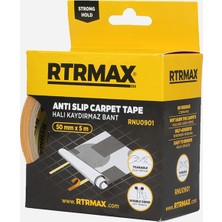 Çift Taraflı Bez Halı Bandı 50 mm * 5 Mt. Rtrmax