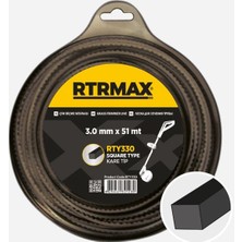 Tırpan Misinası Siyah Kare 3.3MM*42M Rtrmax
