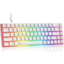 Magegee Mk-Box Pudding Rgb %65 Tkl Red Switch Kablolu Mekanik Oyuncu Klavyesi - Teşhir