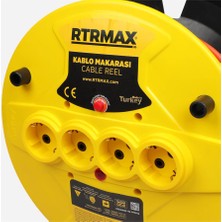 Makaralı Uzatma Kablosu Açık Tip 30MT 3x2,5 mm Rtrmax