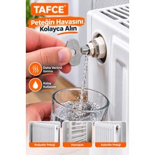 Tafce Kalorifer Peteği Hava Alma Alma Purjör Anahtarı, Radyatör Petek Havlupan Hava Alma Anahtarı