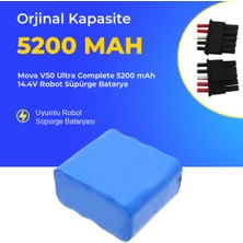 Ümit Maker Mova V50 Ultra Complete 5200 Mah 14.4V Robot Süpürge Batarya