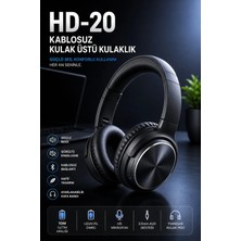 Yenilig Hd-20 Bluetooth Kulaklık Kulak Üstü Kablosuz Kulaklık | Bluetooth 5.3 | Hd Mikrofon | Aux Destekli | Katlanabilir | Android & Ios Uyumlu