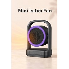 Yenilig Mini Isıtıcı Fan Taşınabilir Sessiz Hızlı Isıtma 500W – Kompakt Masaüstü Isıtıcı, Siyah Fanlı Isıtıcı