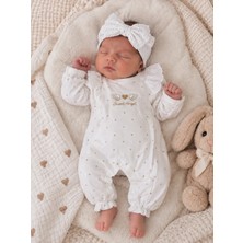 My Baby Kumsal CAYZEN Lottie Kız Bandanalı Tulum 1072 1116 0 - 3 ay
