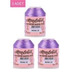 Pileli Store 3 Adet Altınbaşak Oya ve Dantel Ipi 20 gr - Royaleks - No: 035