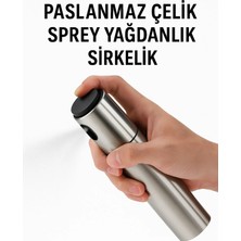Yenilig Paslanmaz Çelik Sprey Yağdanlık Sirkelik 100 ml – 17,5 cm Yükseklik, 4 cm Çap