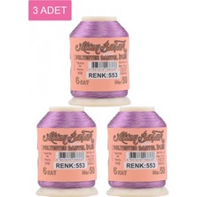 Pileli Store 3 Adet Altınbaşak Oya ve Dantel Ipi 20 gr - Royaleks - No: 553