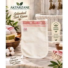 Aktarzane Kelebek Kese Kalın Banyo Hamam Kesesi Spa Seti