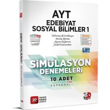 3D Yayınları Ayt 3D Simülasyon Edebiyat Tarih Coğrafya Denemeleri